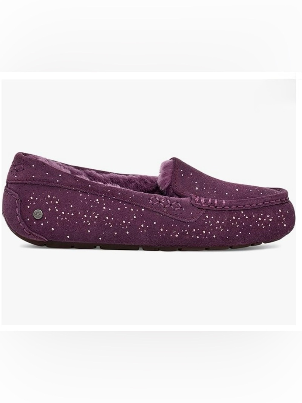 UGG Women's Ansley Metallic spot Moccasin Slippers - Picture 2 of 8
